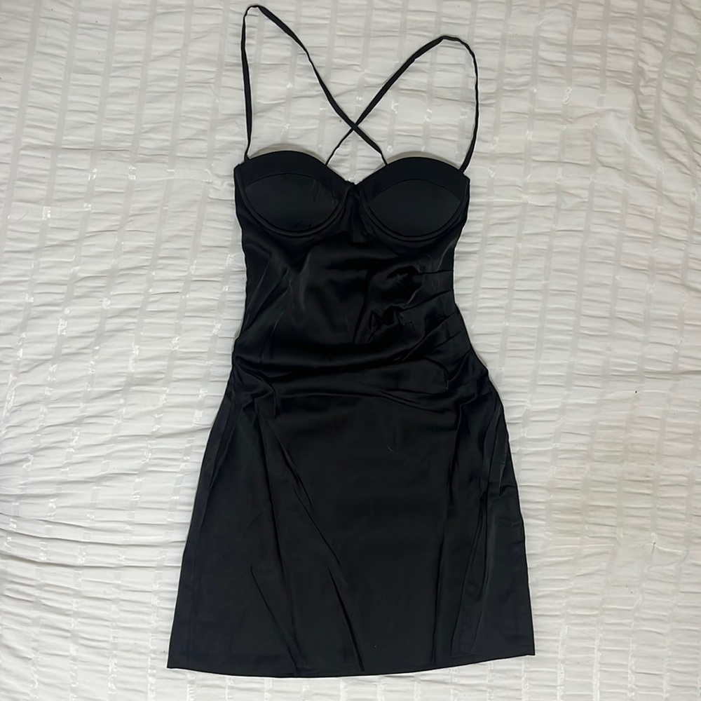 Black Mini Going Out Corset Dress